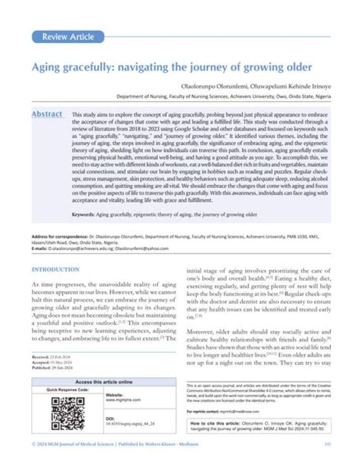 A Journey Of Aging Defiance