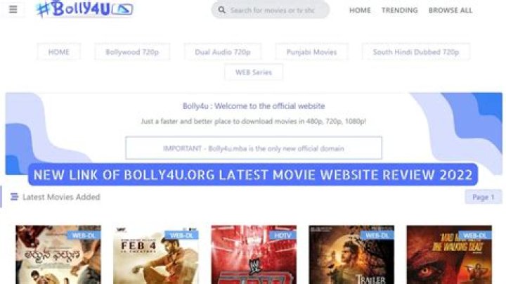 Bolly4u org: Your Ultimate Guide to Bollywood Entertainment