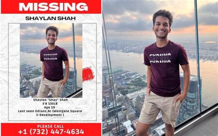 Breaking News: Shaylan Shah Missing In Edison, New Jersey