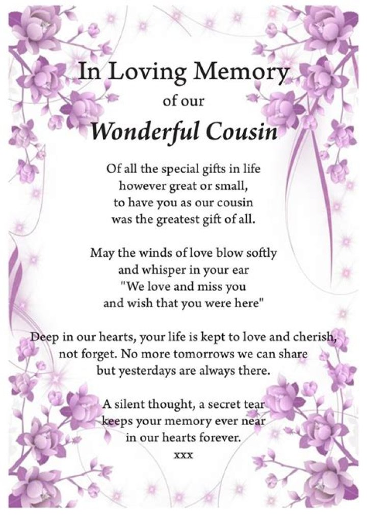 Discover Cousin That Passed Away Quotes