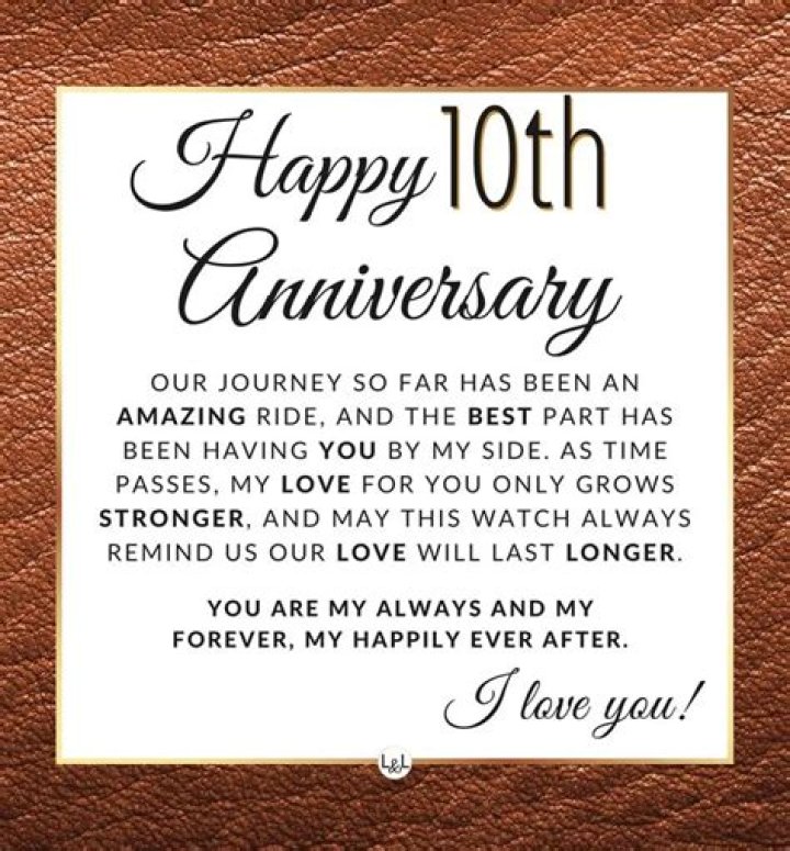 Discover Heartfelt 10-Year Anniversary Messages For Your Beloved Husband