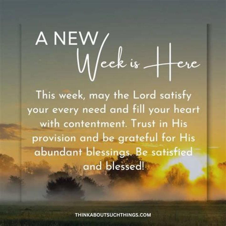 Insights And Discoveries With "New Week, New Blessing"