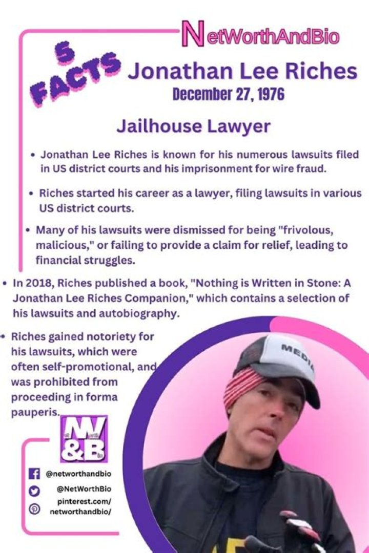 Jonathan Lee Riches And His Marital Status: Unveiled