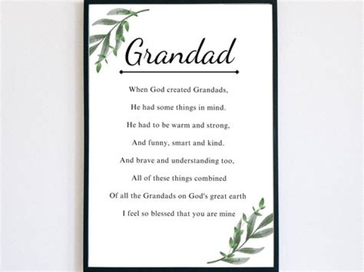 Tributes From Grandchildren To Cherished Grandfathers