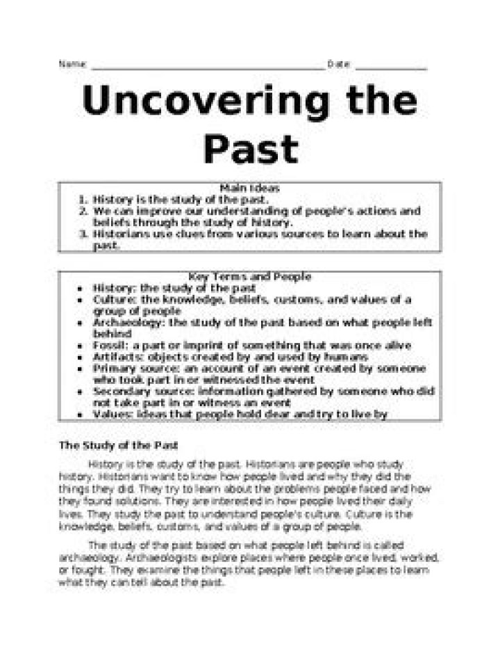 Uncovering The Past, Embracing The Present
