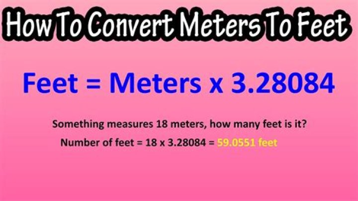 Understanding The Conversion Of 1.98 Meters To Feet