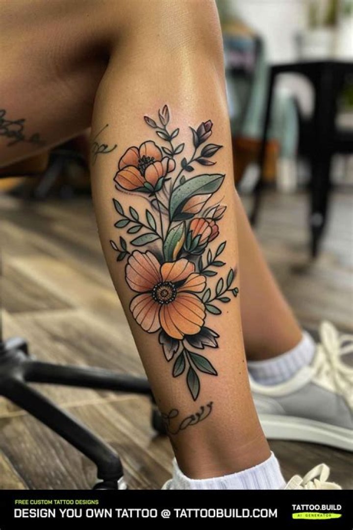 Unveil The Enchanting World Of Flowers On Leg Tattoos: Discover Unseen Beauty